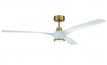  PHB60SB3 - 60" Phoebe in Satin Brass w/ White Blades