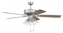  P104BNK5-52DWGWN - 52" Pro Plus 104 in Brushed Polished Nickel w/ Driftwood/Grey Walnut Blades