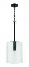  60292-FB - Lyndsey 1 Light Pendant in Flat Black