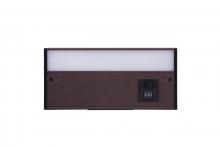  CUC3008-BZ-LED - 8" Under Cabinet LED Light Bar in Bronze (3-in-1 Adjustable Color Temperature)
