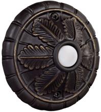  BSMED-AZ - Surface Mount Medallion LED Lighted Push Button in Antique Bronze