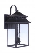  ZA3134-DBG - Crossbend 3 Light Extra Large Outdoor Wall Lantern in Dark Bronze Gilded