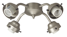 Craftmade F400-BNK-LED - Universal 4 Light Fitter in Brushed Polished Nickel