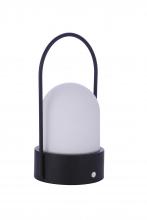  86275R-LED - Outdoor Rechargeable Dimmable LED Portable Lamp in Midnight (Dome Shade)