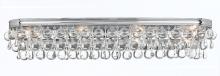  134-CH - Calypso 8 Light Crystal Teardrop Polished Chrome Bathroom Vanity