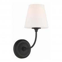  2441-OP-BF - Libby Langdon Sylvan 1 Light Black Forged Sconce