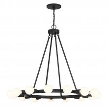  9046-BK - Dakota 15 Light Black Chandelier