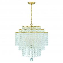  GAB-B7305-GA - Gabrielle 6 Light Antique Gold Chandelier