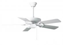  AM-TW-WH-42 - America 3-speed ceiling fan in gloss white finish with 42" white blades. Made in Taiwan
