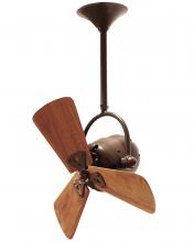  BD-BZZT-WD - Bianca Direcional ceiling fan in Bronzette finish with solid sustainable mahogany wood blades.