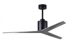  EK-BK-BW - Eliza 3-blade paddle fan in Matte Black finish with barn wood all-weather ABS blades. Optimized fo