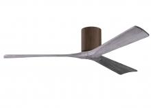  IR3H-WN-BW-60 - Irene-3H three-blade flush mount paddle fan in Walnut finish with 60” solid barn wood tone blade