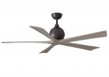  IR5-TB-GA-60 - Irene-5 five-blade paddle fan in Textured Bronze finish with 60" with gray ash blades.