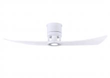  LW-MWH-MWH - Lindsay ceiling fan in Matte White finish with 52" solid matte white wood blades and eco-frien