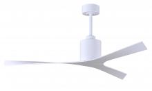  MK-WH-WH - Molly modern ceiling fan in Matte White finish with all-weather 56” ABS blades. Optimized for da