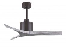  MW-TB-BW-42 - Mollywood 6-speed contemporary ceiling fan in Textured Bronze finish with 42” solid barn wood to