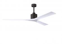  NKXL-TB-MWH-72 - Nan XL 6-speed ceiling fan in Matte White finish with 72” solid matte white wood blades