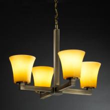  CNDL-8829-14-AMBR-NCKL - Modular 4-Light Chandelier