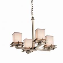  FAB-8100-15-WHTE-NCKL - Metropolis 4-Light Chandelier