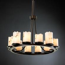  FAL-8763-10-DBRZ - Dakota 12-Light Ring Chandelier (Tall)