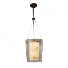  PNA-8010-WAVE-DBRZ - Amani 1-Light Center Drum Pendant