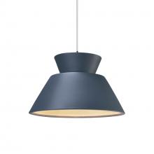 Justice Design Group CER-6420-MID-NCKL-WTCD - Trapezoid 1-Light Pendant