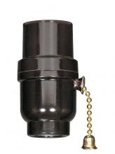  80/1108 - Socket; Medium base; Brass on-off pull chain, 1/8 IP cap with metal bushing less set screw