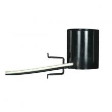  80/1642 - Snap-In Double Spring Clip; 12" B/W Leads 150C; 1-1/2" Height; 1-1/4" Diameter; Bracket