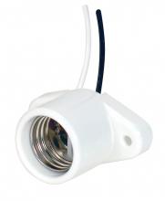 80/2164 - Keyless Porcelain Recessed Socket With Pre-Wired; 2" Center And With Wireway; 6" Leads;
