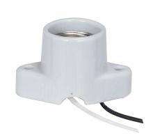  80/2239 - Keyless Porcelain Recessed Socket With Pre-Wired; 2" Center And With Wireway; 4" Leads;