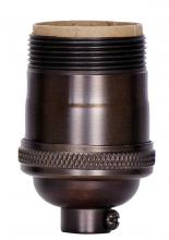  80/2423 - Short Keyless Socket; 1/8 IPS; 4 Piece Stamped Solid Brass; Dark Antique Brass Finish; 660W; 250V;