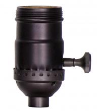  80/2424 - 3-Way (2 Circuit) Turn Knob Socket With Removable Knob; 1/8 IPS; 3 Piece Stamped Solid Brass; Dark