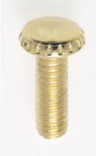  90/022 - Steel Knurled Head Thumb Screw; 8/32; 1/2" Length; Brass Plated Finish