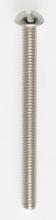  90/029 - Steel Round Head Slotted Machine Screw; 8/32; 2" Length; Nickel Plated Finish