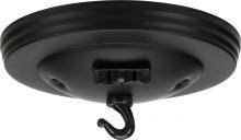  90/040 - Canopy Kit With Convenience Outlet; Black Finish; 5" Diameter; 7/16" Center Hole; 2-8/32 Bar