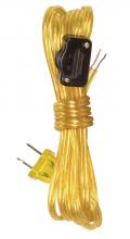  90/105 - 18/2 SPT-2 105C All Cord Sets - Molded Plug - Tinned Tips 3/4" Strip with 2" Slit 36"