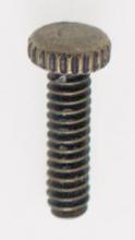  90/1155 - Steel Knurled Head Thumb Screw; 6/32; 1/2" Length; Antique Brass Plated Finish