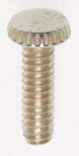  90/1156 - Steel Knurled Head Thumb Screw; 6/32; 1/2" Length; Nickel Plated Finish