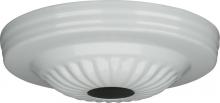  90/1685 - Ribbed Canopy; Canopy Only; White Finish; 5" Diameter; 1-1/16" Center Hole