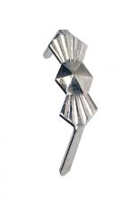  90/1780 - Small Bow-Tie Clip; 8mm; 3/8" Height; Silver