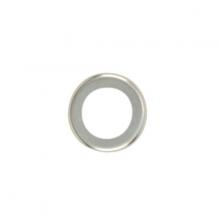  90/1832 - Steel Check Ring; Curled Edge; 1/4 IP Slip; Nickel Plated Finish; 1" Diameter