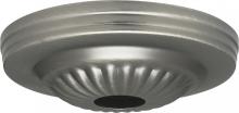  90/1845 - Ribbed Canopy; Canopy Only; Brushed Pewter Finish; 5" Diameter; 1-1/16" Center Hole