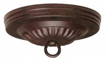  90/1883 - Ribbed Canopy Kit; Old Bronze Finish; 5" Diameter; 7/16" Center Hole; 2-8/32 Bar Holes;