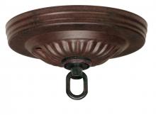  90/1884 - Ribbed Canopy Kit; Old Bronze Finish; 5" Diameter; 1-1/16" Center Hole; Includes Hardware;