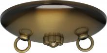  90/191 - Bath Swag Canopy Kit; Antique Brass Finish; 5" Diameter; 3- 7/16" Holes; Includes Hardware;