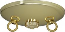  90/194 - Bath Swag Canopy Kit; Brass Finish; 5" Diameter; 3- 7/16" Holes; Includes Hardware; 10lbs