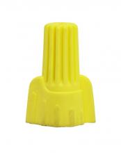  90/2237 - Wing Nut Wire Connector With Spring Inserts; For 105C Supply Wire; 600V; Yellow Finish; 4 #18 Max