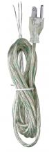  90/2406 - 12 Foot Cord Set; Clear Silver Finish