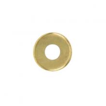  90/362 - Steel Check Ring; Curled Edge; 1/8 IP Slip; Brass Plated Finish; 1" Diameter