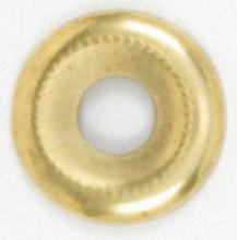 90/388 - Beaded Steel Check Ring; 1/8 IP Slip; Brass Plated Finish; 1-1/8" Diameter
